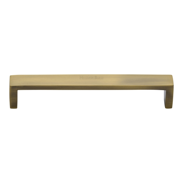 C4520 160-AT • 160 x 168 x 28mm • Antique Brass • Heritage Brass Wide Metro Cabinet Pull Handle